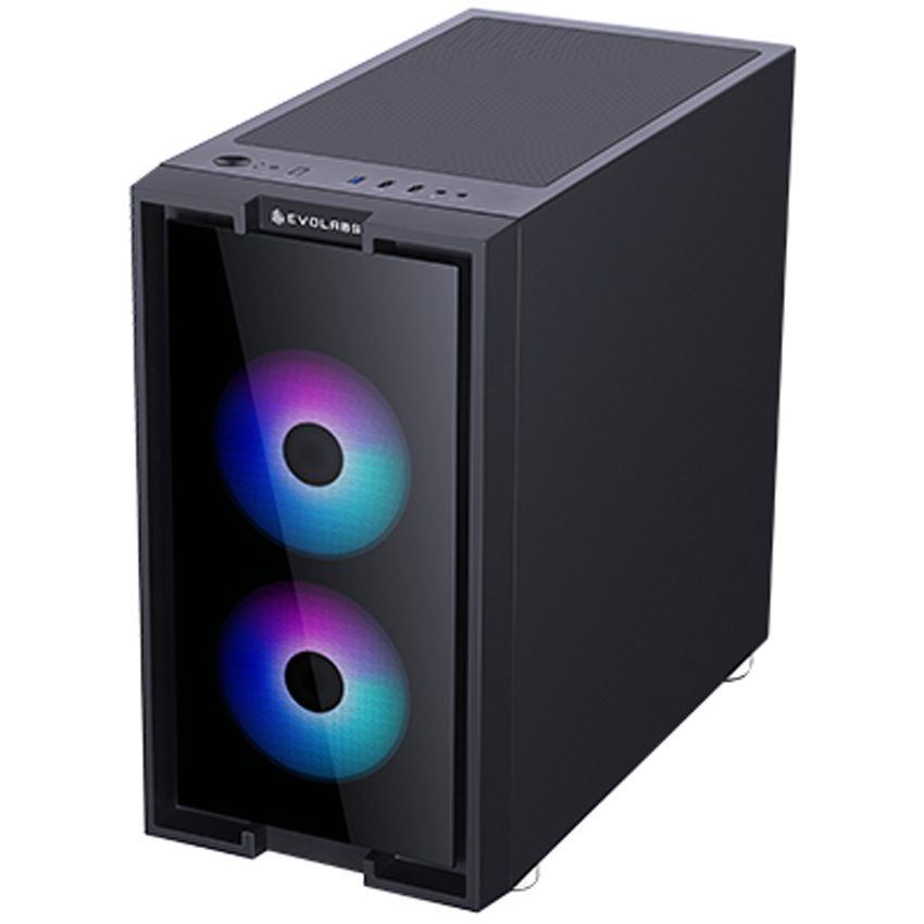 Gabinete Evolabs Innovv8 Evo-210m 4 Fan Argb Mid Tower Negro